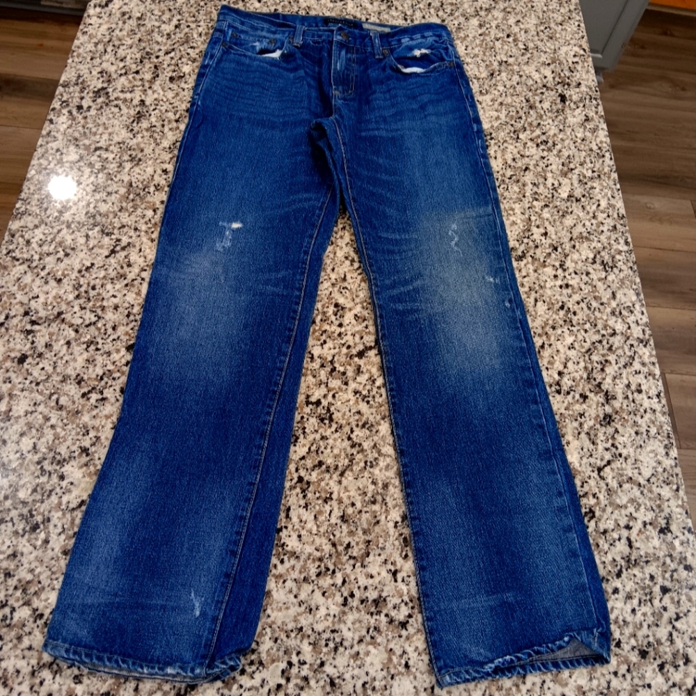 Aeropostale distressed Straight Leg blue jeans
